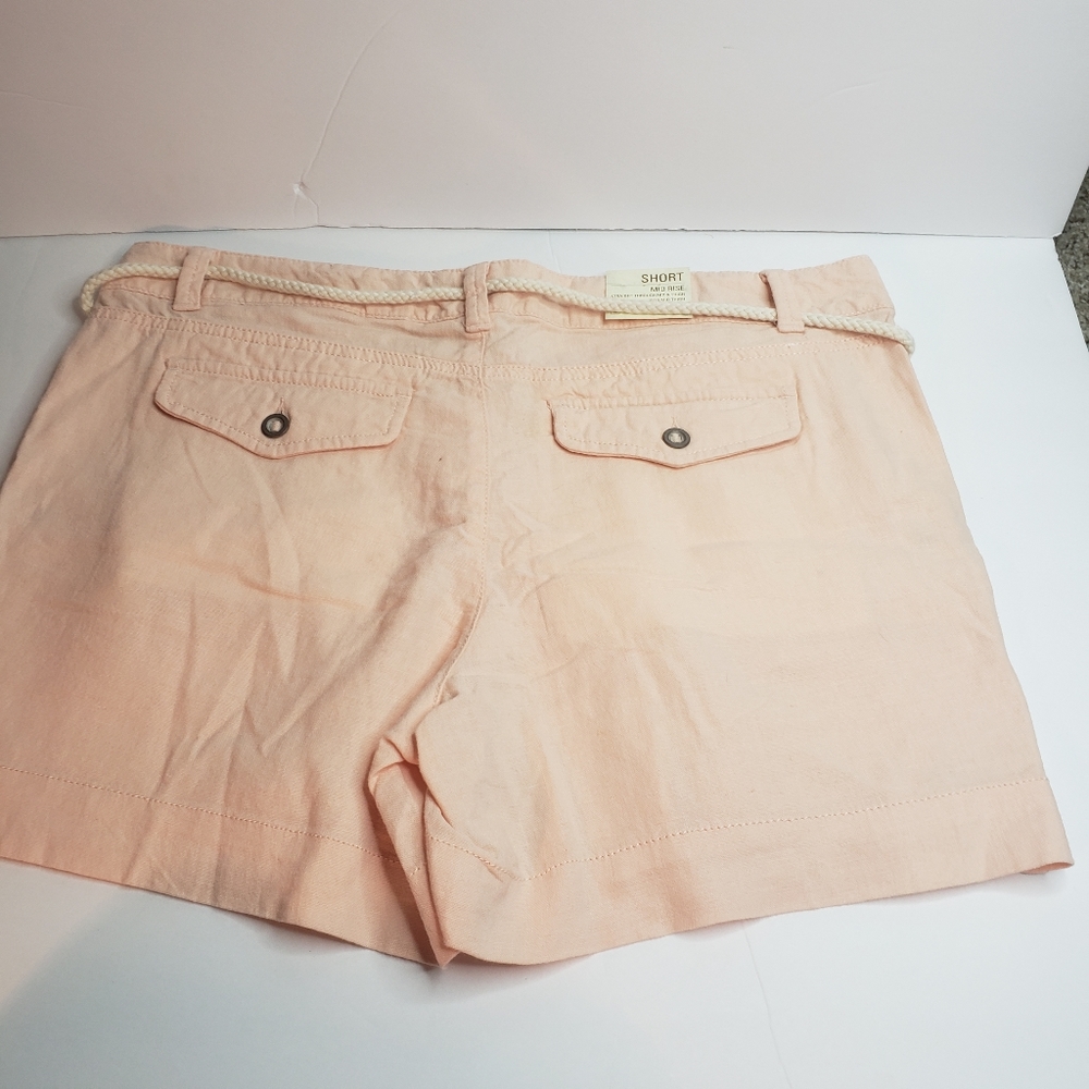 NEW Sonoma Linen Shorts Bundle Lightweight Coastal Cargo Minimalist Rope Belt - Picture 3 of 14